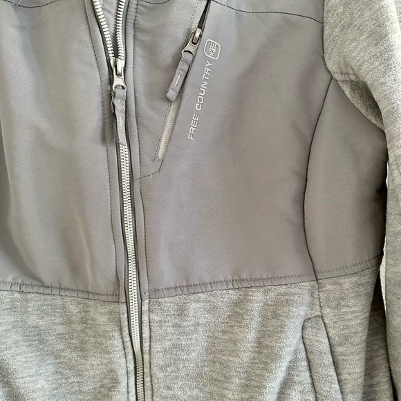 Free Country Gray Zip-Up Jacket Size Medium - Picture 3 of 5